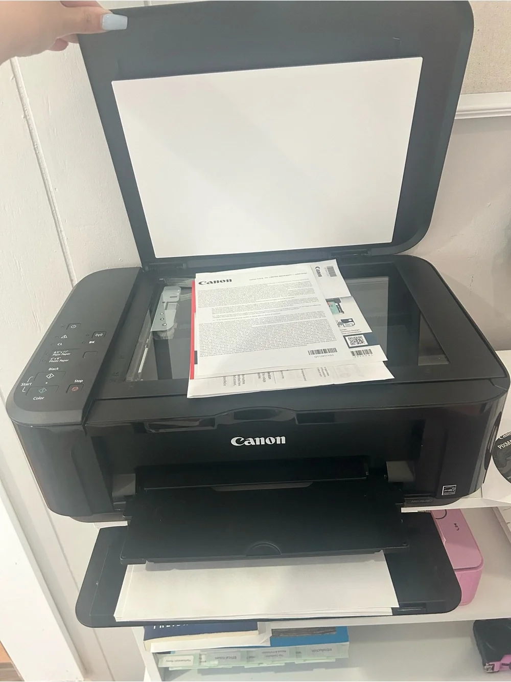 Printer on desk